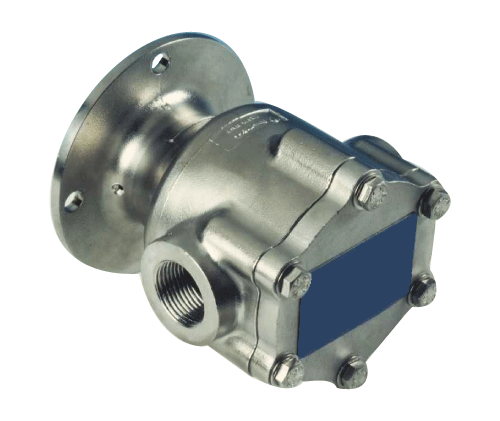 <strong>Rotary vane pump model PO4000 in 316 stainless steel with adapter flange for IEC standard motors</strong>
